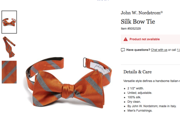 OrangeNordstromBowTie